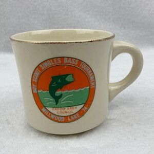 VTG 1974 B.S.A. Singles Bass Tournament Millwood Lake Mug 9 oz.
